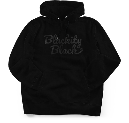 Blackity Black on Black Hoodie